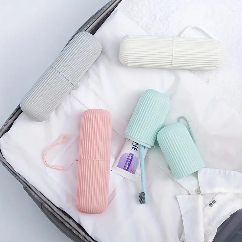 Portable Travel Toothbrush and Wash Cup Set
