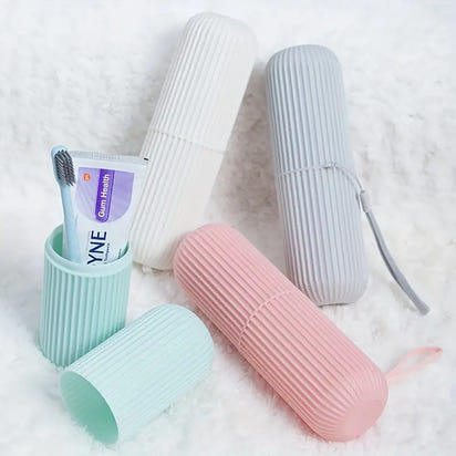 Portable Travel Toothbrush and Wash Cup Set