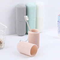 Portable Travel Toothbrush and Wash Cup Set